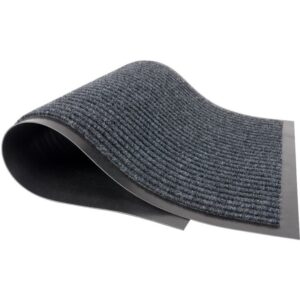 ribbed grey black dirt trap mat
